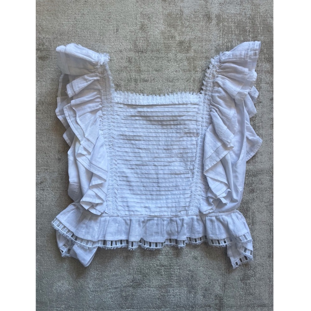 SIR the Label White Ruffled Top & Pant